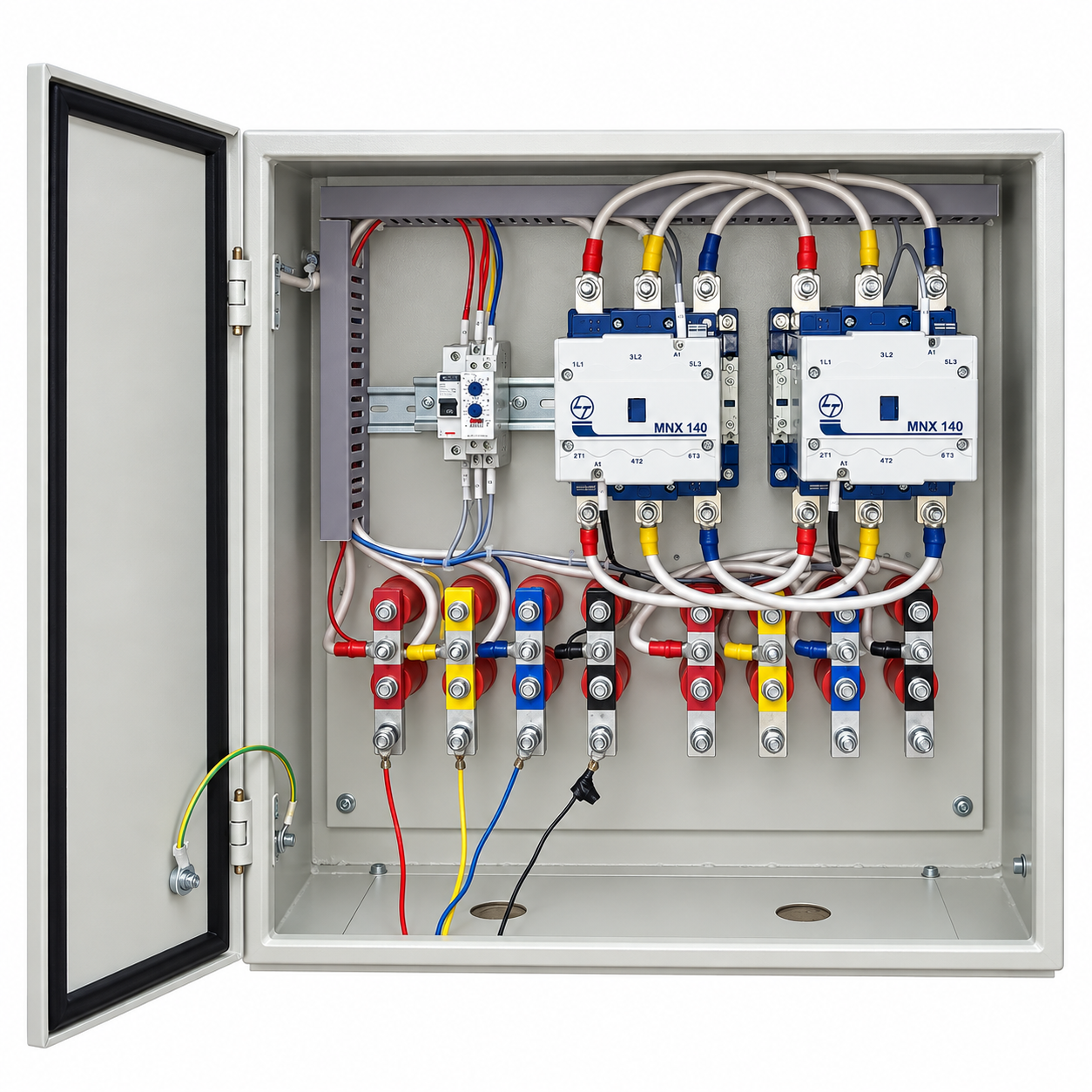 Auto sequence relay board by Phase Sequence Control Panel Manufacturers in Pune. Brothers Engineering custom build.